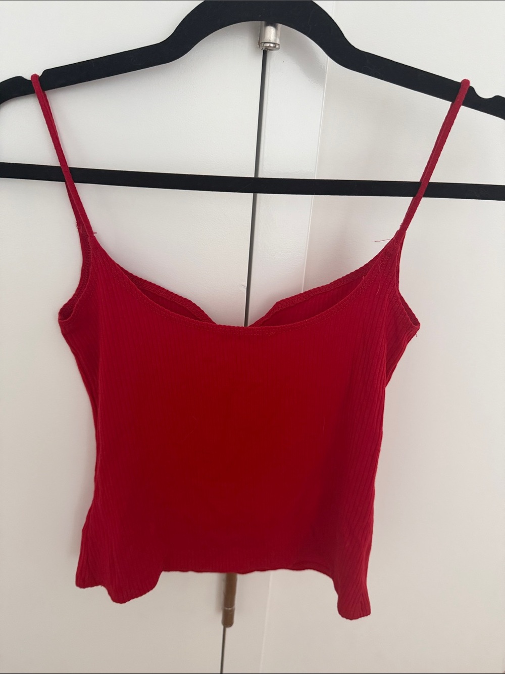 Reformation Bright Red Ribbed Camisole - Picture 3 of 3